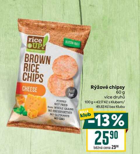 Rýžové chipsy 60 g 