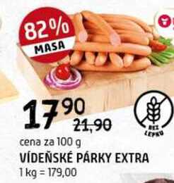 Vídeňské párky extra 100g