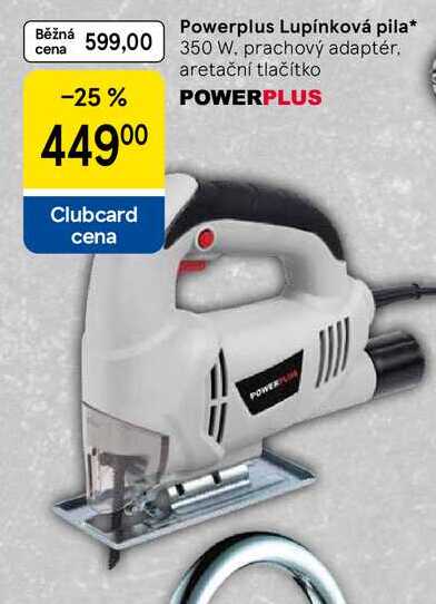 Powerplus Lupínková pila, 350 W. prachový adaptér. 
