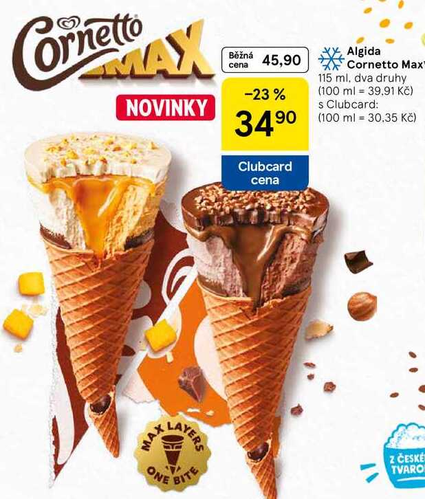 Algida Cornetto Max, 115 ml