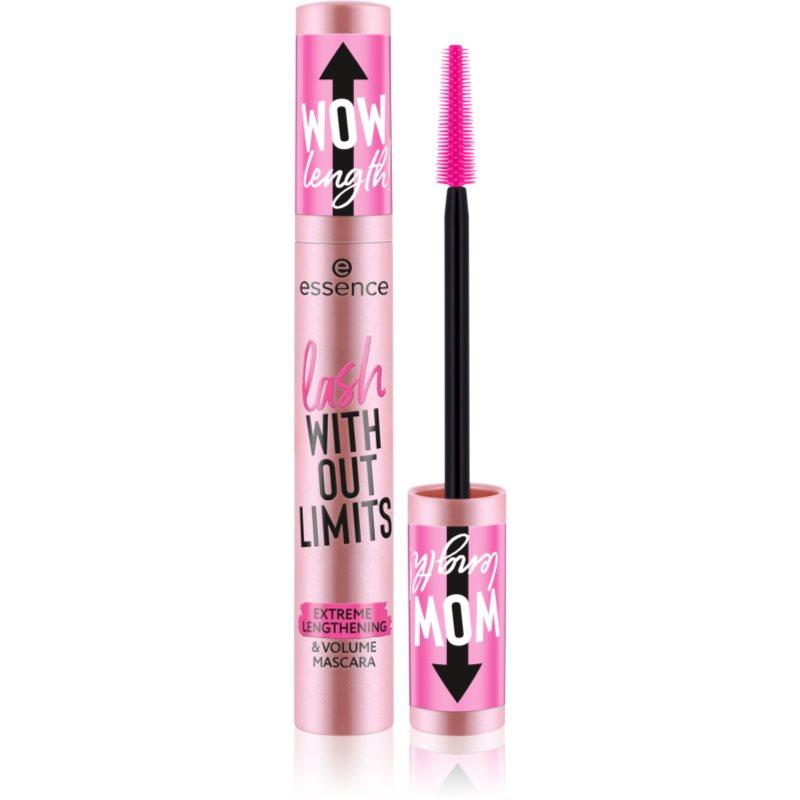 essence lash WITHOUT LIMITS EXTREME objemová a prodlužující řasenka odstín Black 13 ml
