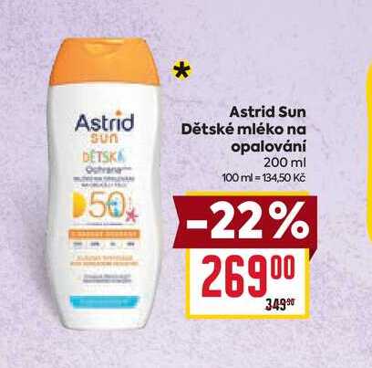 Astrid Sun Dětské mléko na opalování 200 ml