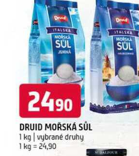 Druid mořská sůl 1kg 1 kg vybrané druhy 
