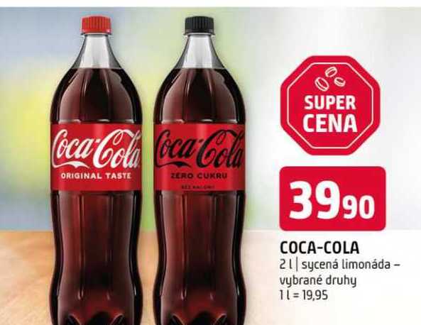 Coca-Cola vybrané druhy 2l