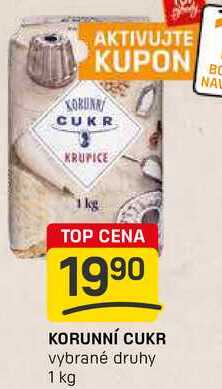 KORUNNÍ CUKR vybrané druhy 1 kg