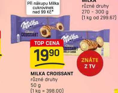 MILKA CROISSANT různé druhy 50 g