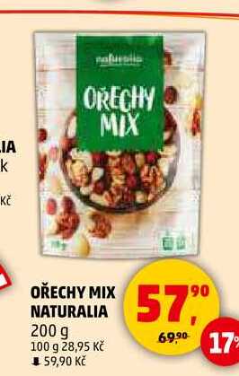 OŘECHY MIX NATURALIA, 200 g 