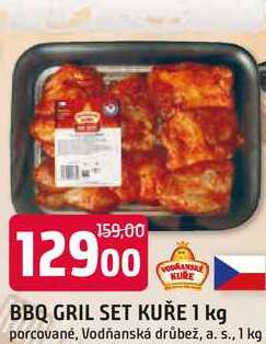 BBQ GRIL SET KUŘE 1 kg porcované