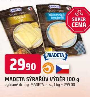 MADETA SÝRAŘŮV VÝBĚR 100 g 