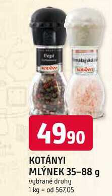 KOTÁNYI MLÝNEK 35-88 g