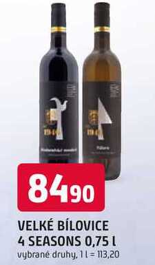 Vinařství Velké Bílovice, 4 seasons 0,75l