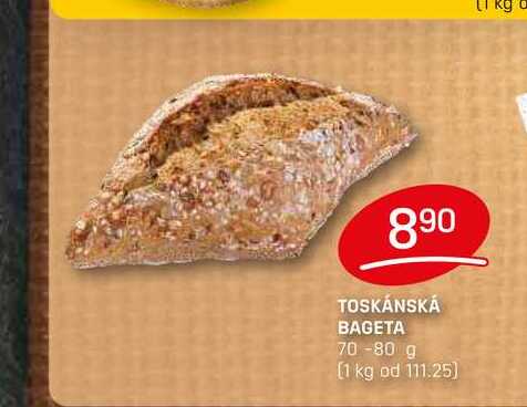 TOSKÁNSKÁ BAGETA 70-80 g