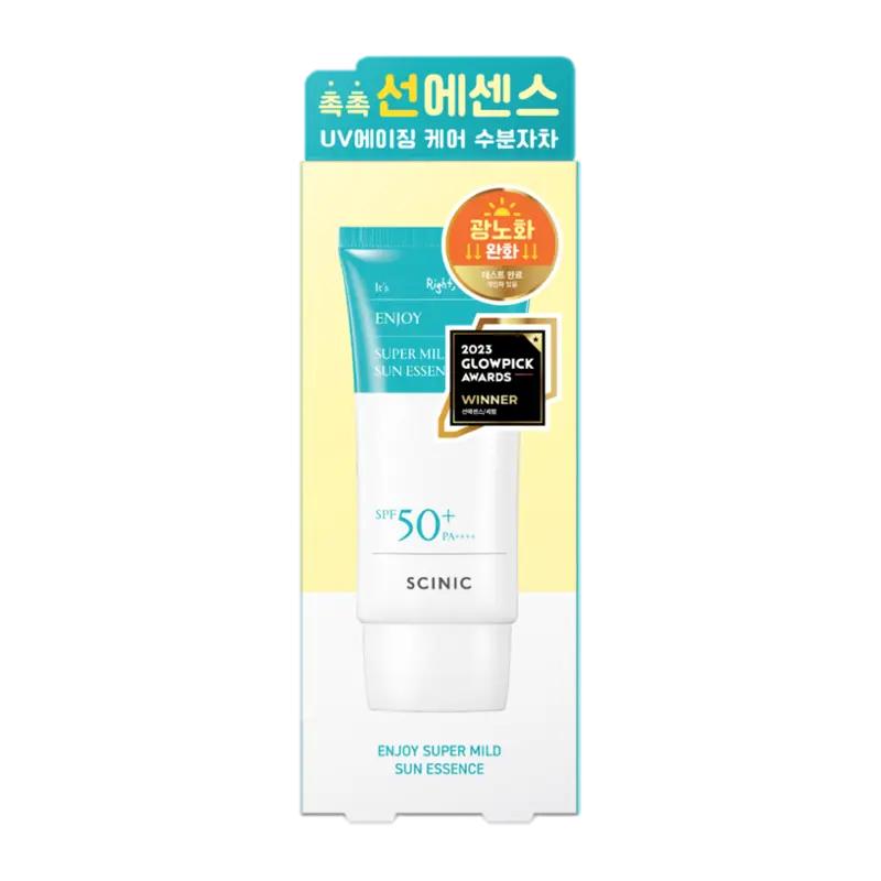 Scinic Opalovací pleťová esence Enjoy Super Mild SPF50+, 50 ml