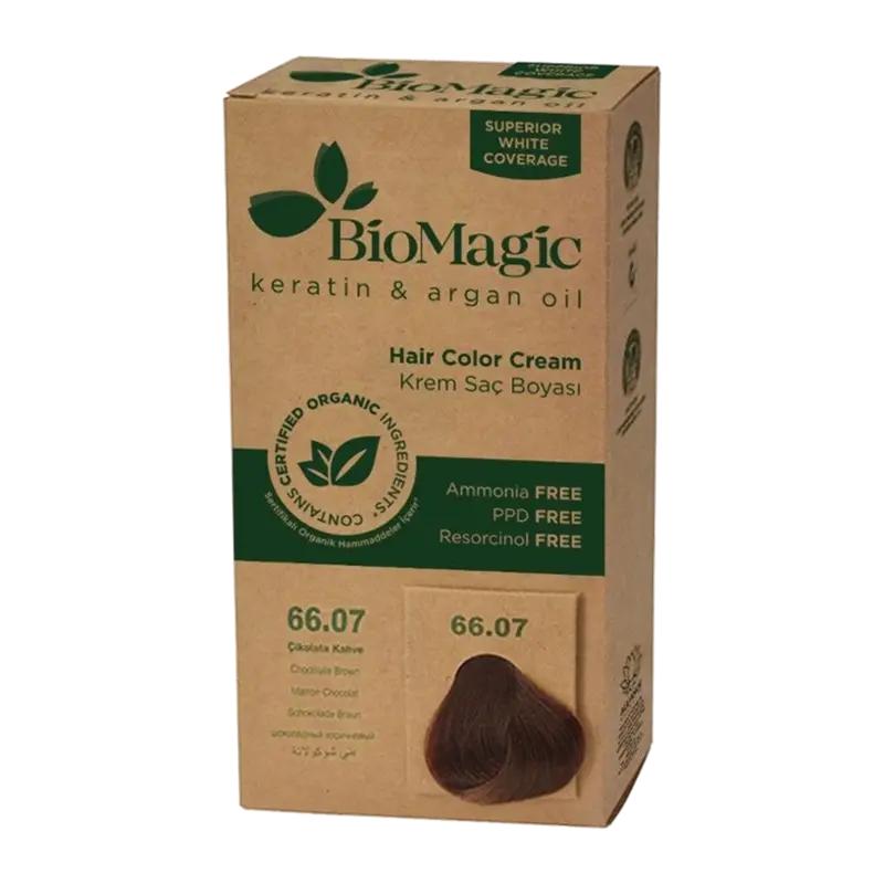 BioMagic Barva na vlasy Color Cream 66.07 Chocolate Brown, 1 ks
