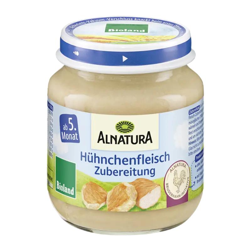 Alnatura BIO Příkrm s kuřecím masem, 125 g