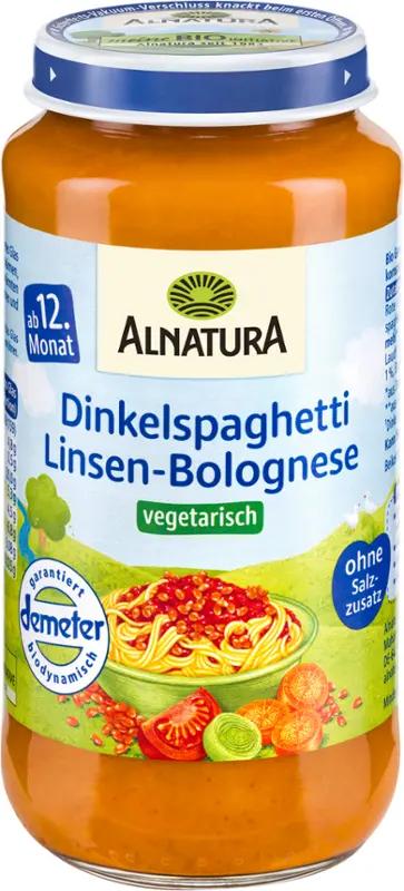 Alnatura BIO Příkrm čočka a špaldové těstoviny, 250 g
