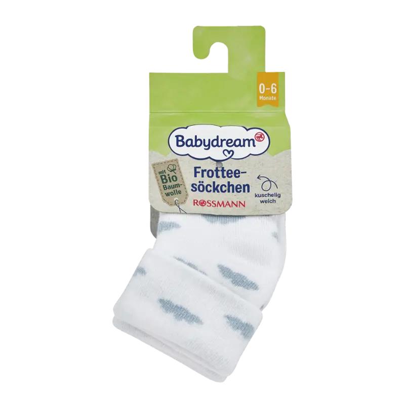Babydream Dětské froté ponožky 0 – 6 měsíců, různé druhy, 3 ks