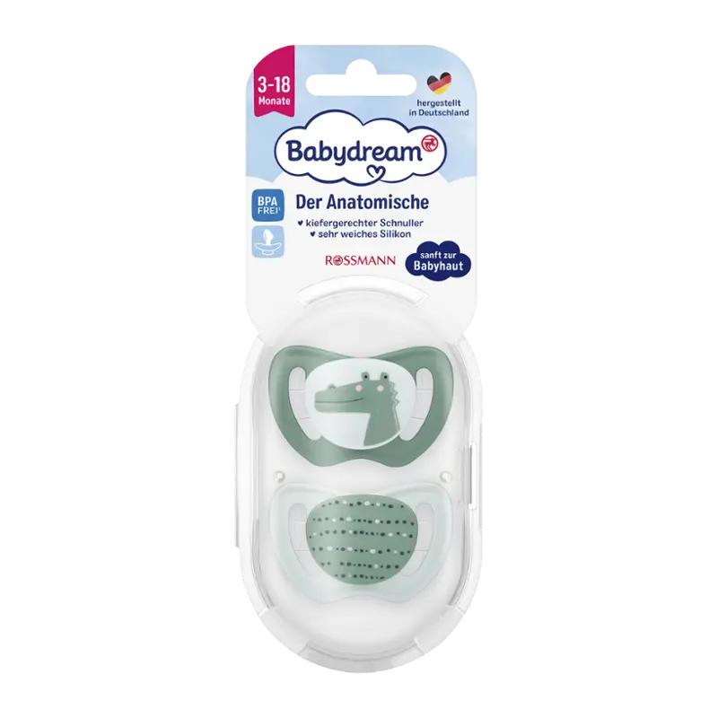 Babydream Silikonový anatomický dudlík, různé druhy, 2 ks