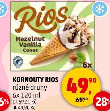 KORNOUTY RIOS různé druhy, 6x 120 ml   