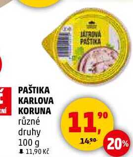 PAŠTIKA KARLOVA KORUNA různé druhy, 100 g 