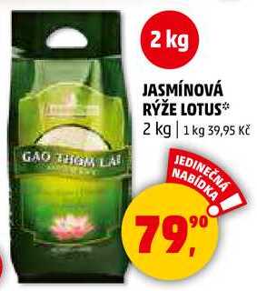 JASMÍNOVÁ RÝŽE LOTUS, 2 kg 