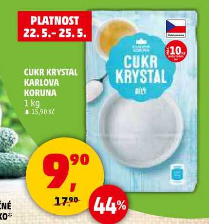 CUKR KRYSTAL KARLOVA KORUNA, 1 kg