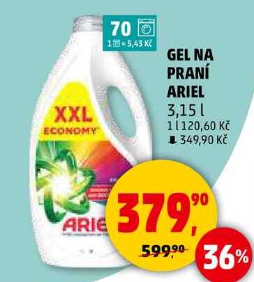 GEL NA PRANÍ ARIEL, 3,15 l