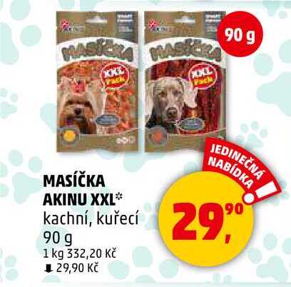 MASÍČKA AKINU XXL kachní, kuřecí, 90 g 