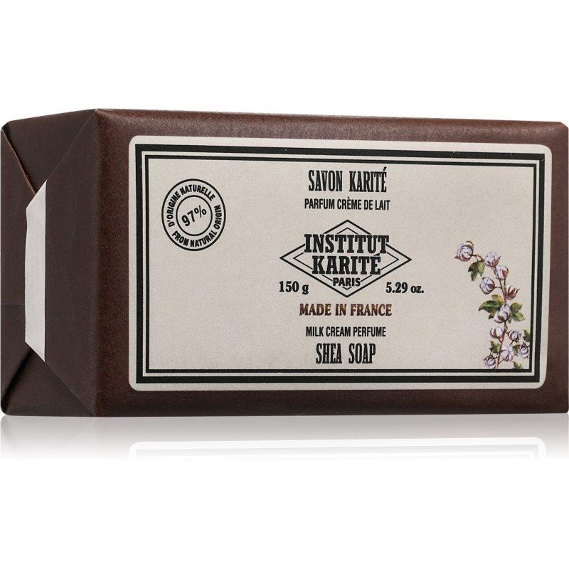 Institut Karité Paris Milk Cream Shea Soap tuhé mýdlo s bambuckým máslem Milk Cream 150 g