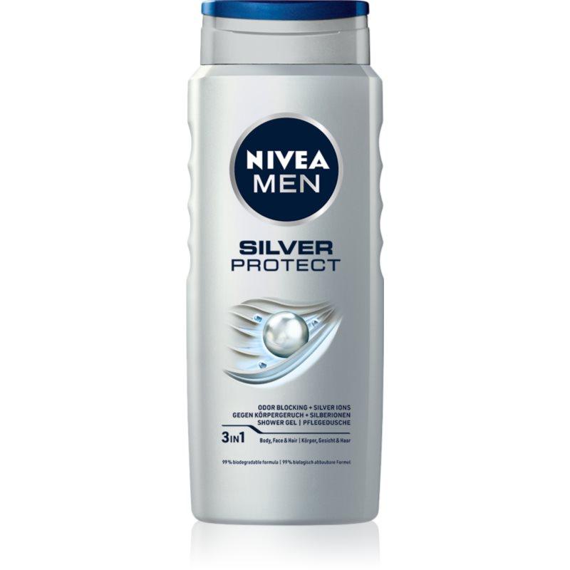 NIVEA MEN Silver Protect sprchový gel pro muže 500 ml