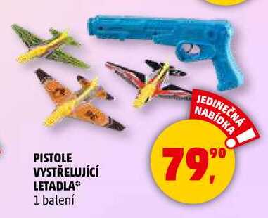 PISTOLE VYSTŘELUJÍCÍ LETADLA, 1 balení  