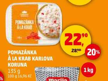 POMAZÁNKA À LA KRAB KARLOVA KORUNA, 135 g