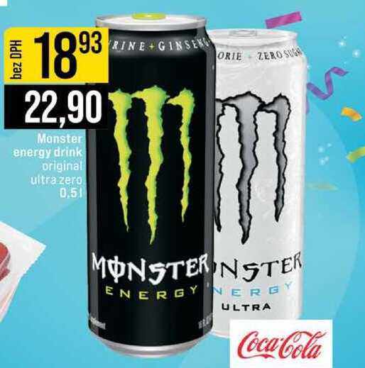 Monster energy drink original ultra zero 0,5l