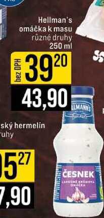 Hellman's omáčka k masu různé druhy 250 ml