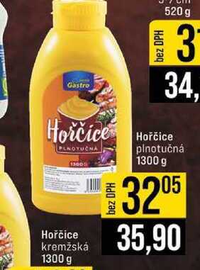 Hořčice kremžská 1300 g