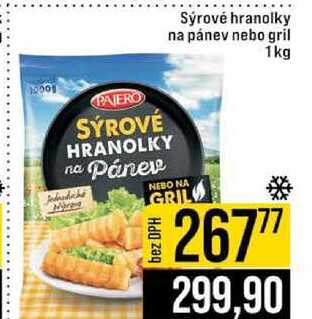 Sýrové hranolky na pánev nebo gril 1kg