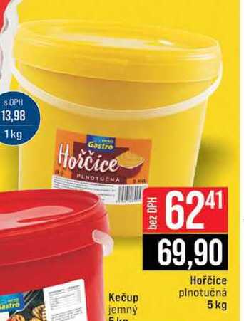 Hořčice plnotučná 5 kg 