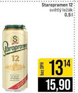 Staropramen 12 světlý ležák 0,5l