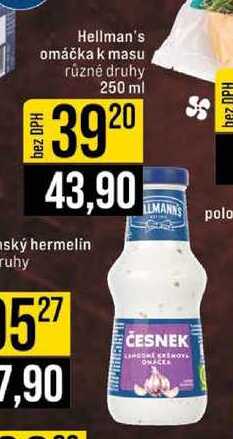 Hellman's omáčka k masu různé druhy 250 ml 