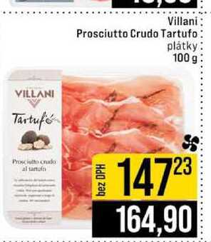 Villani Prosciutto Crudo Tartufo plátky 100 g