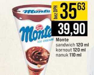 Monte sandwich 120 ml kornout 120 ml nanuk 110 ml 