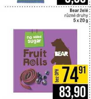 Bear želé různé druhy 5x20g