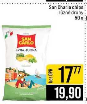San Charlo chips různé druhy 50 g