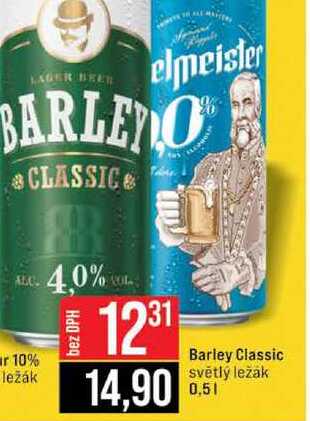 Barley Classic světlý ležák 0,5l 