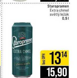 Staropramen Extra chmel světlý ležák 0,5l