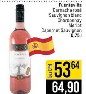 Fuenteviňa Garnacha rosé Sauvignon blanc Chardonnay Merlot Cabernet Sauvignon 0,75l