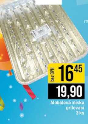 Alobalová miska grilovaci 3ks