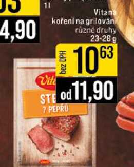 Vitana koření na grilován různé druhy 23-28 g