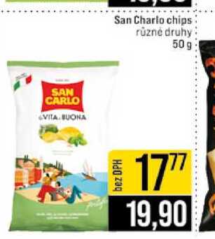 San Charlo chips různé druhy 50 g