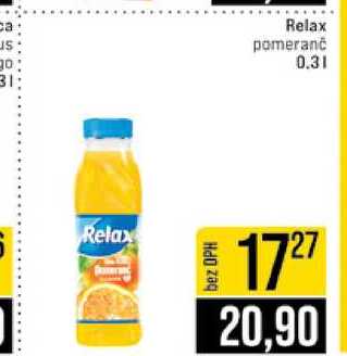 Relax pomeranč 0.3l
